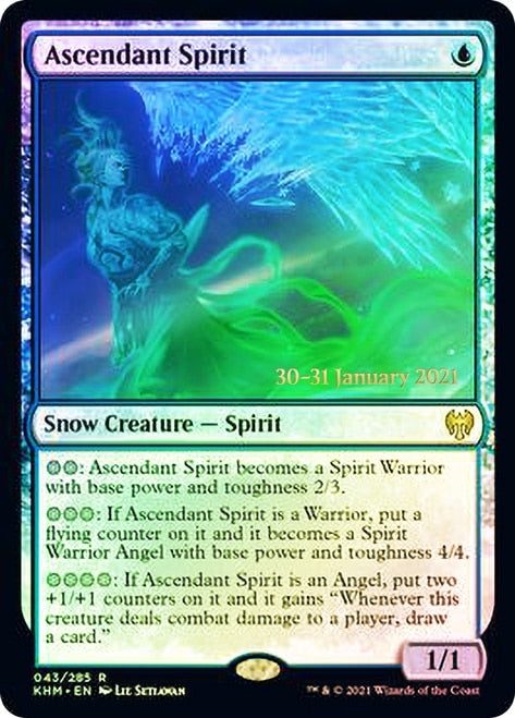 Ascendant Spirit [Kaldheim Prerelease Promos] | Gate City Games LLC