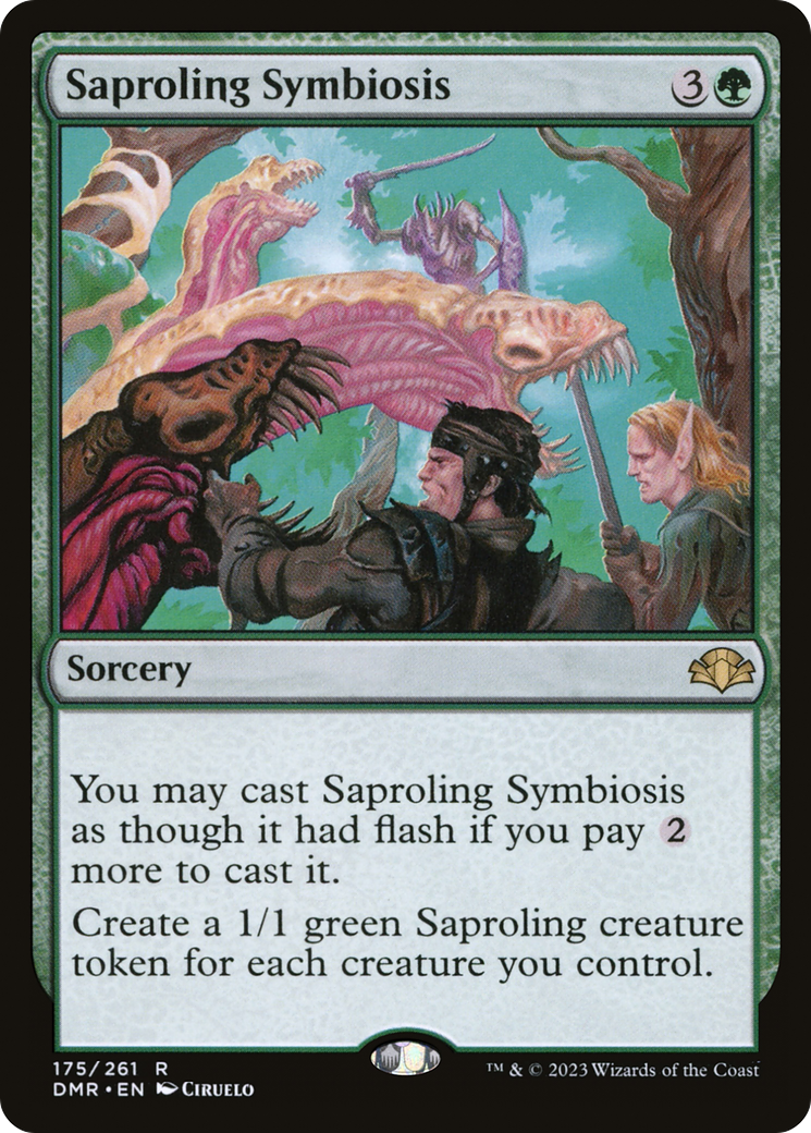 Saproling Symbiosis [Dominaria Remastered] | Gate City Games LLC