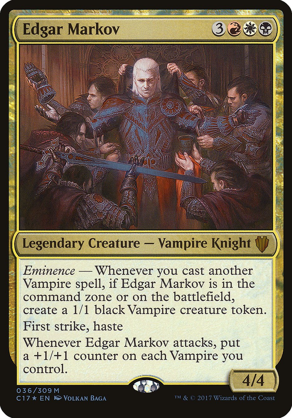 Edgar Markov (Oversized) [Commander 2017 Oversized] | Gate City Games LLC