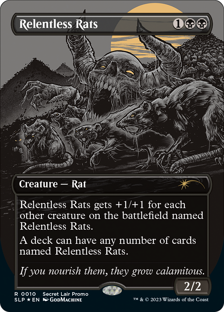 Relentless Rats (Borderless) [Secret Lair Showdown] | Gate City Games LLC