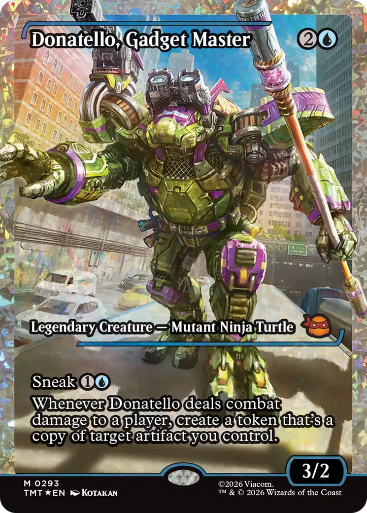 Donatello, Gadget Master (Showcase) (Fracture Foil) [Teenage Mutant Ninja Turtles] | Gate City Games LLC