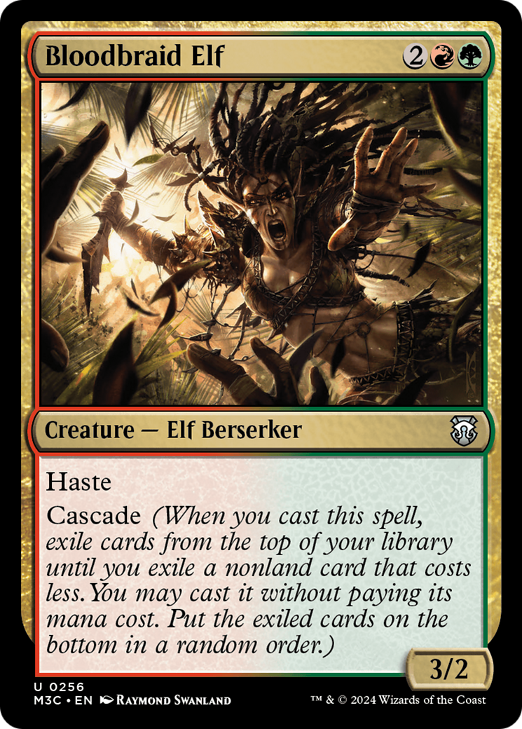 Bloodbraid Elf (Ripple Foil) [Modern Horizons 3 Commander] | Gate City Games LLC