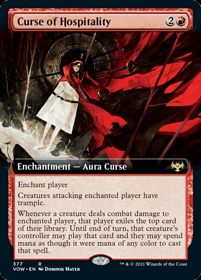Curse of Hospitality (Extended Art) [Innistrad: Crimson Vow] | Gate City Games LLC