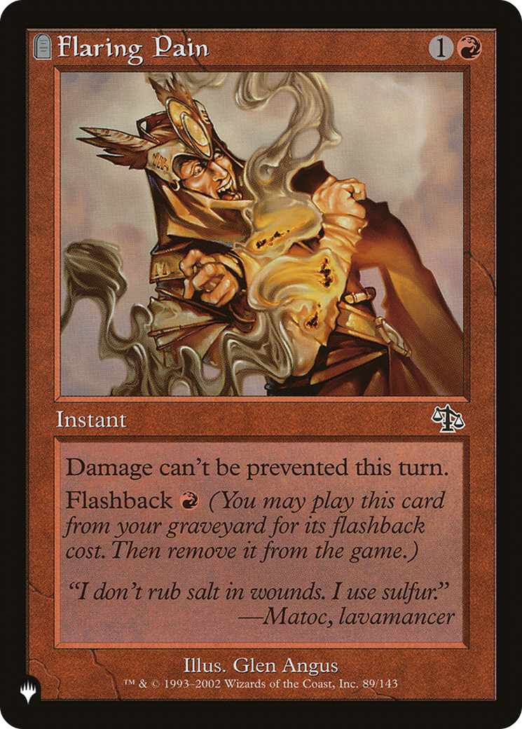 Flaring Pain [The List] | Gate City Games LLC