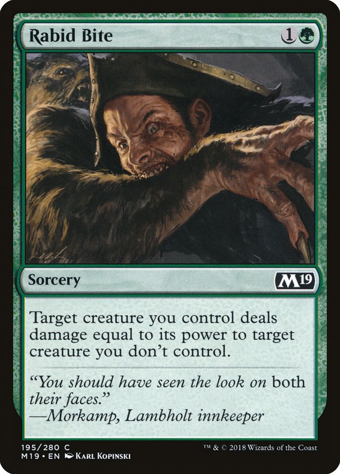 Rabid Bite [Core Set 2019] | Gate City Games LLC