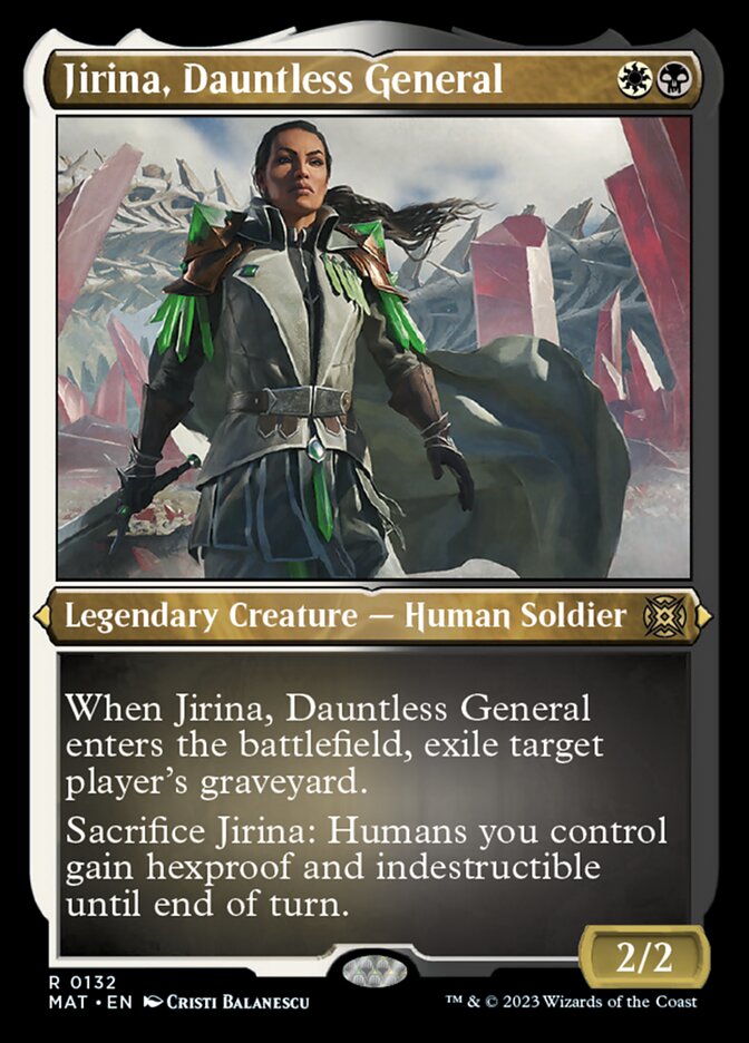 Jirina, Dauntless General (Foil Etched) [March of the Machine: The Aftermath] | Gate City Games LLC