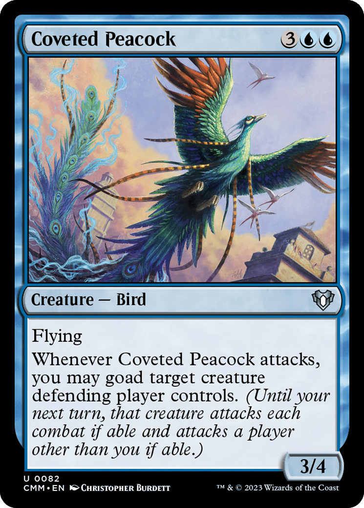 Coveted Peacock [Commander Masters] | Gate City Games LLC