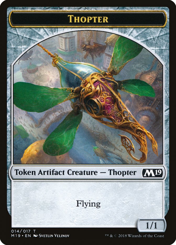 Zombie // Thopter Double-Sided Token (Game Night) [Core Set 2019 Tokens] | Gate City Games LLC