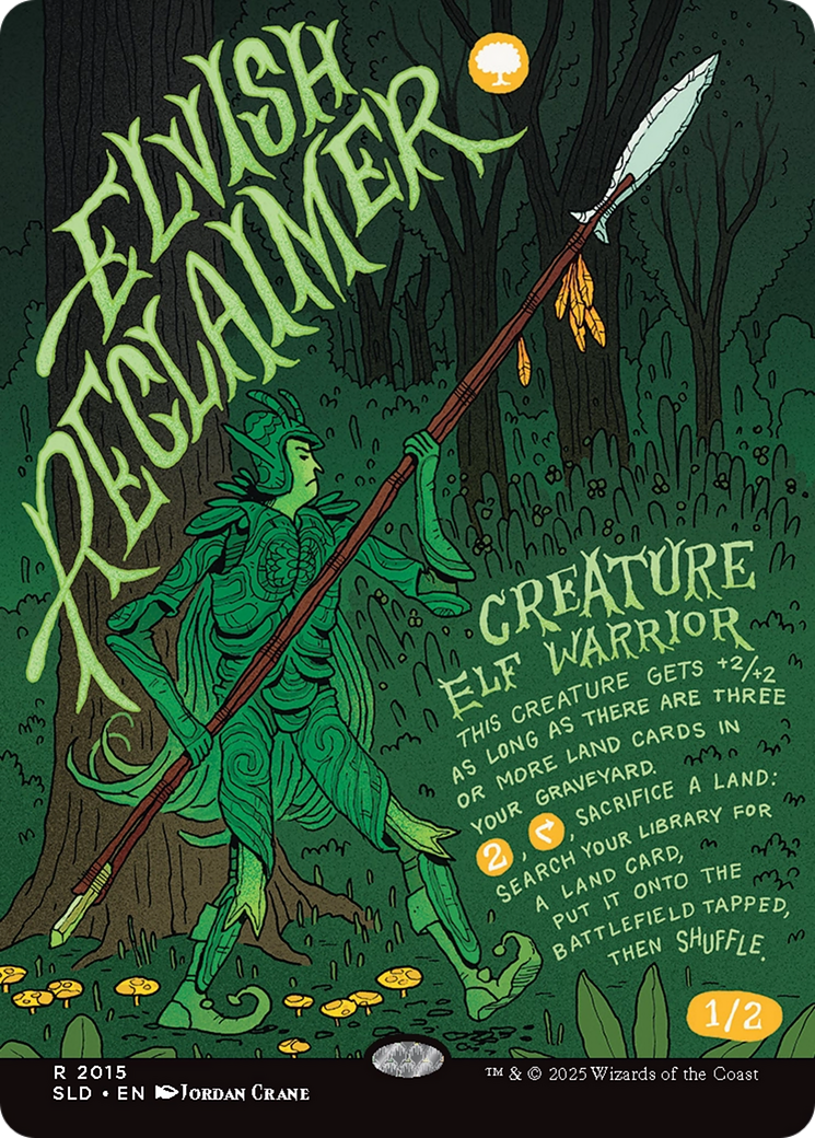 Elvish Reclaimer (Rainbow Foil) [Secret Lair Drop Series] | Gate City Games LLC