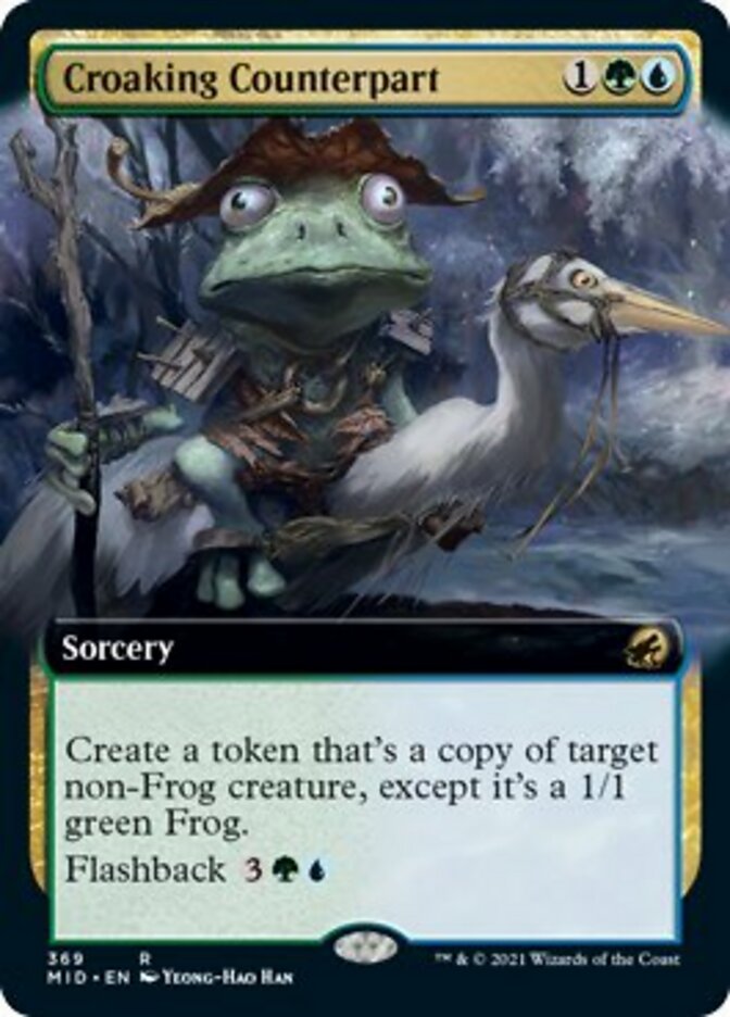 Croaking Counterpart (Extended Art) [Innistrad: Midnight Hunt] | Gate City Games LLC