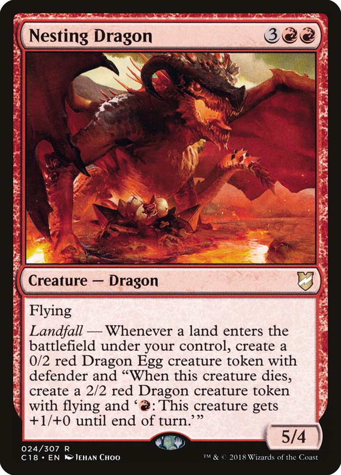 Nesting Dragon [Commander 2018] | Gate City Games LLC