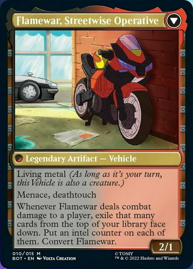Flamewar, Brash Veteran // Flamewar, Streetwise Operative [Transformers] | Gate City Games LLC