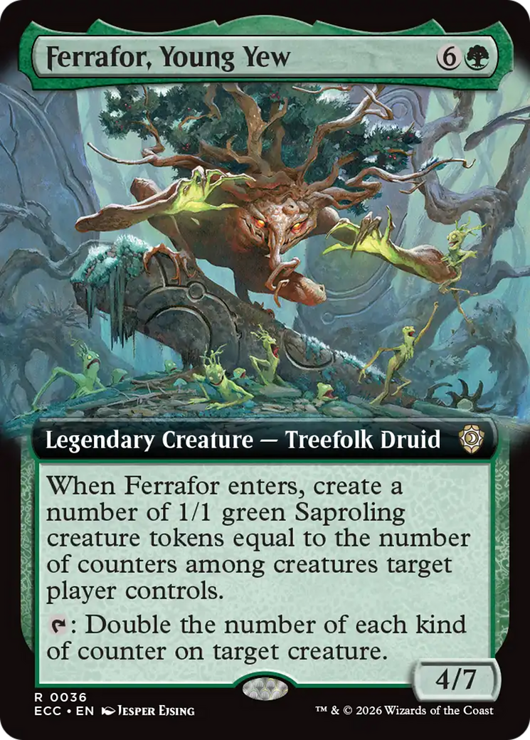 Ferrafor, Young Yew (Extended Art) [Lorwyn Eclipsed Commander] | Gate City Games LLC