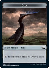 Clue // Golem Double-Sided Token [Double Masters Tokens] | Gate City Games LLC