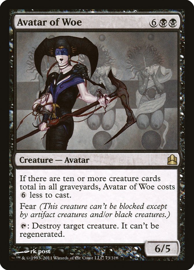 Avatar of Woe [Commander 2011] | Gate City Games LLC