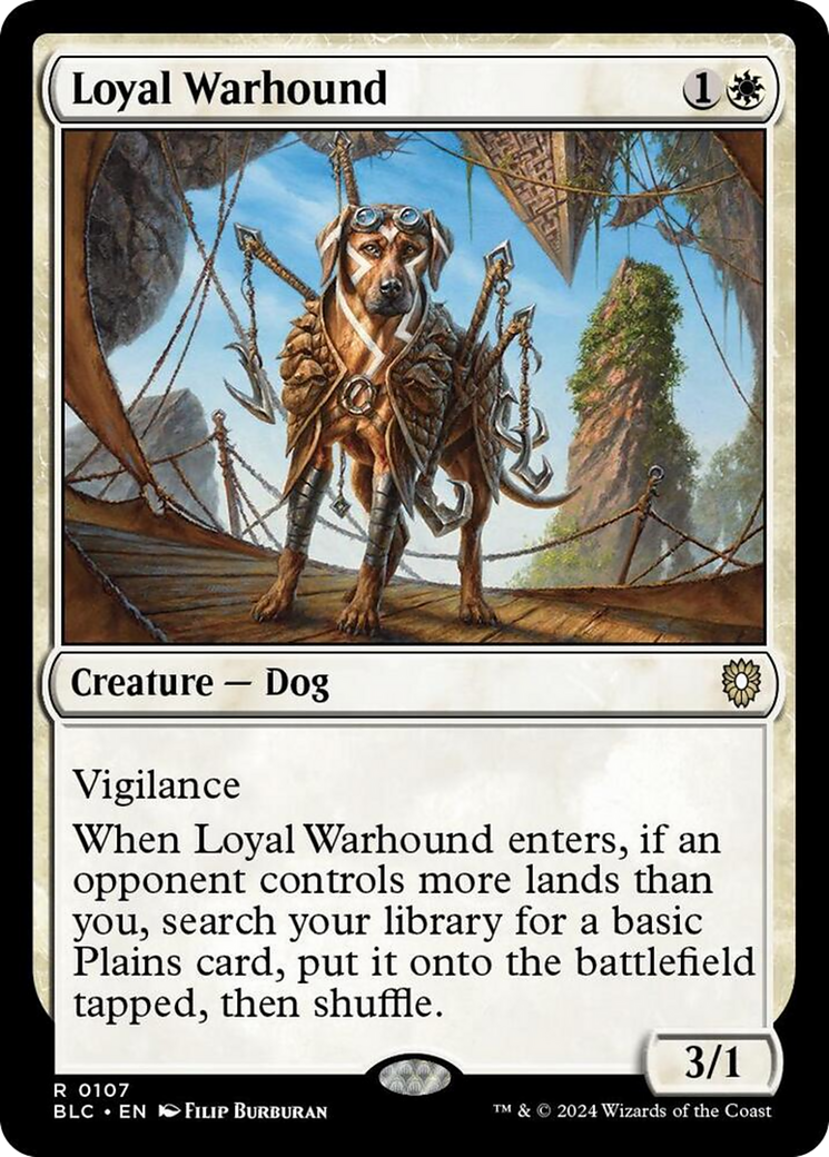 Loyal Warhound [Bloomburrow Commander] | Gate City Games LLC