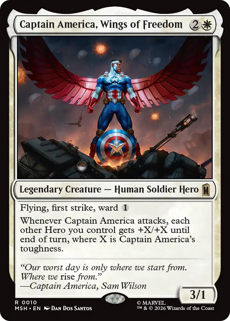 Captain America, Wings of Freedom [Marvel Super Heroes] | Gate City Games LLC