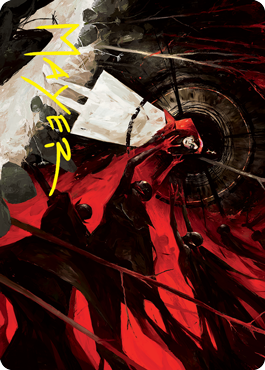 Curse of Hospitality Art Card (Gold-Stamped Signature) [Innistrad: Crimson Vow Art Series] | Gate City Games LLC
