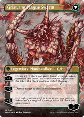 Grist, Voracious Larva // Grist, the Plague Swarm (Borderless) (Textured Foil) [Modern Horizons 3] | Gate City Games LLC