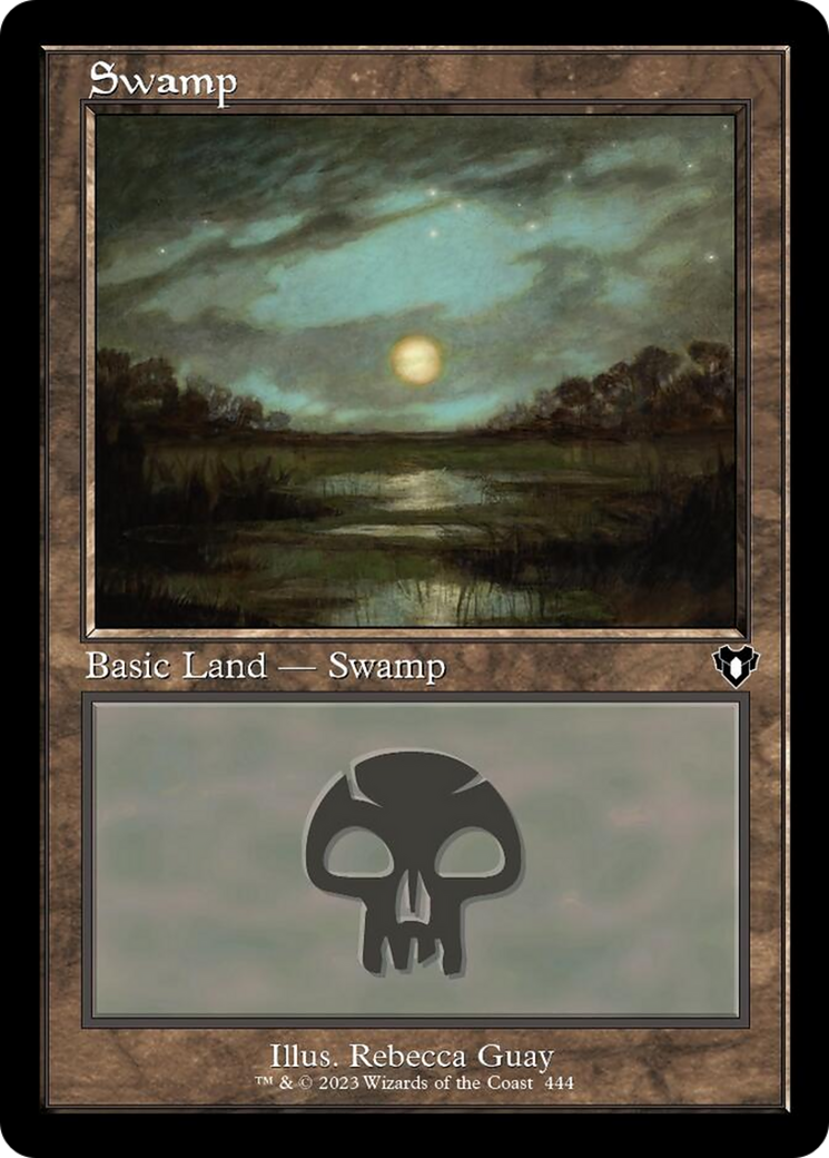 Swamp (444) (Retro) [Commander Masters] | Gate City Games LLC