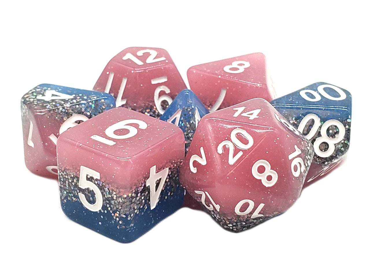 Old School Dice - 7 Piece DnD RPG Dice Set | Gate City Games LLC