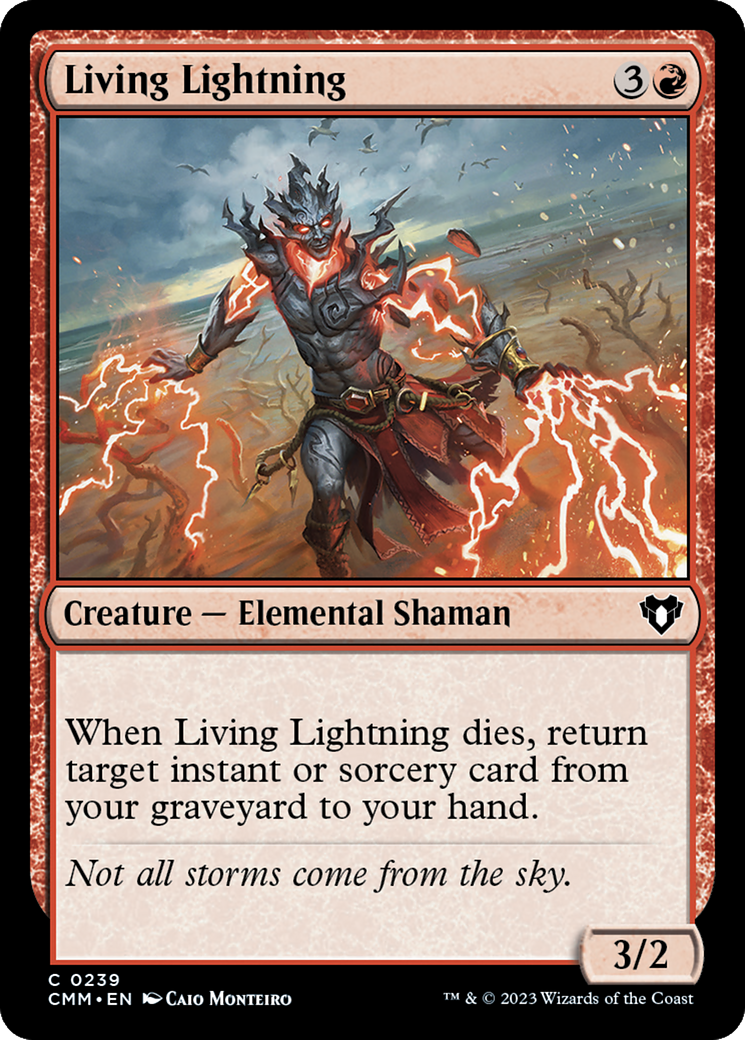 Living Lightning [Commander Masters] | Gate City Games LLC