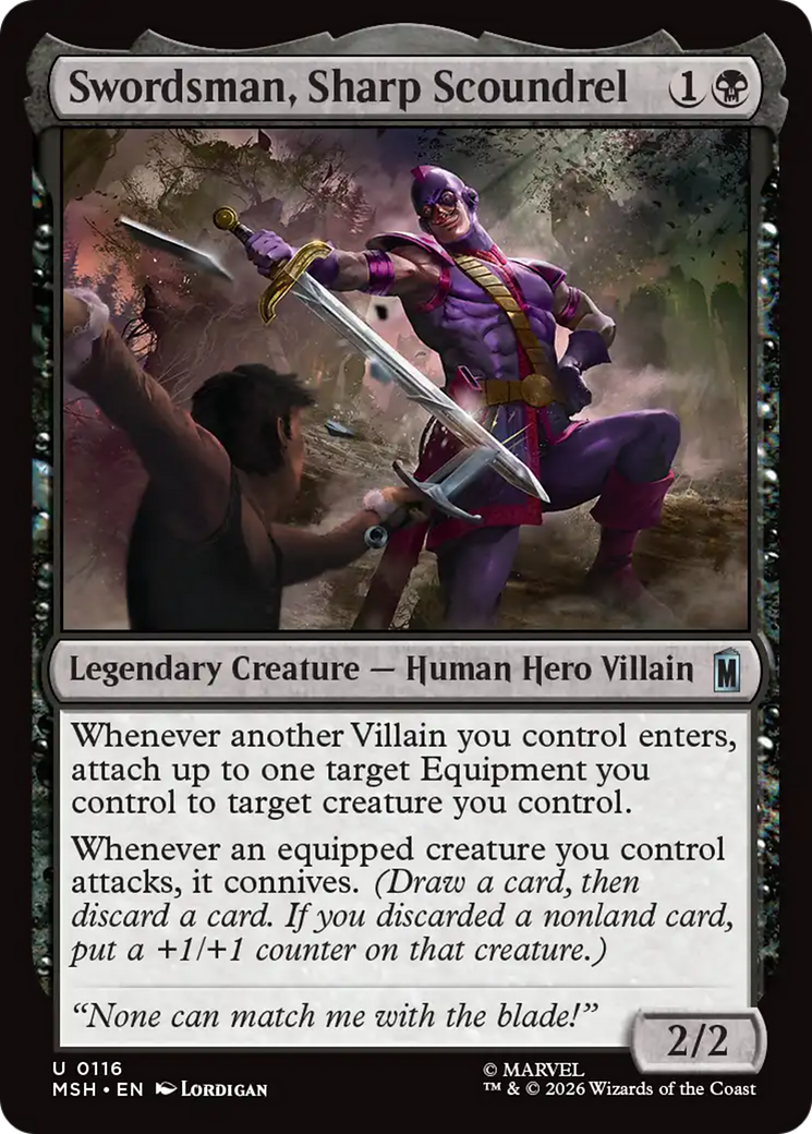 Swordsman, Sharp Scoundrel [Marvel Super Heroes] | Gate City Games LLC