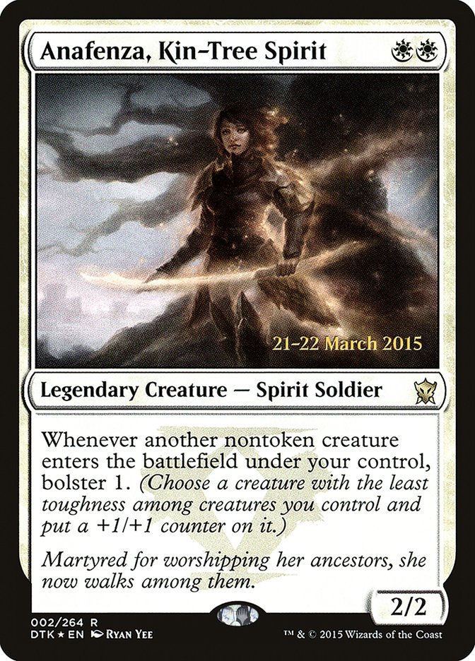 Anafenza, Kin-Tree Spirit [Dragons of Tarkir Prerelease Promos] | Gate City Games LLC