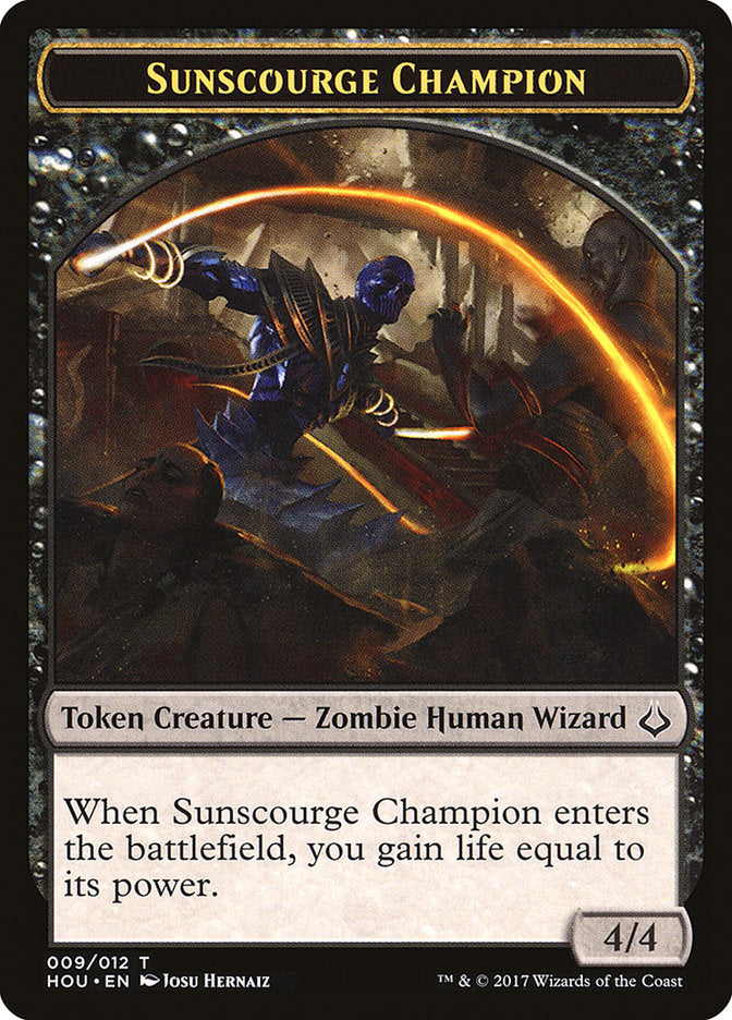 Sunscourge Champion Token [Hour of Devastation Tokens] | Gate City Games LLC