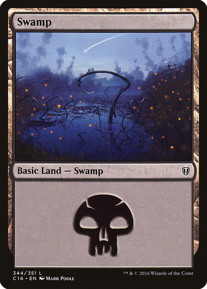 Swamp (344) [Commander 2016] | Gate City Games LLC