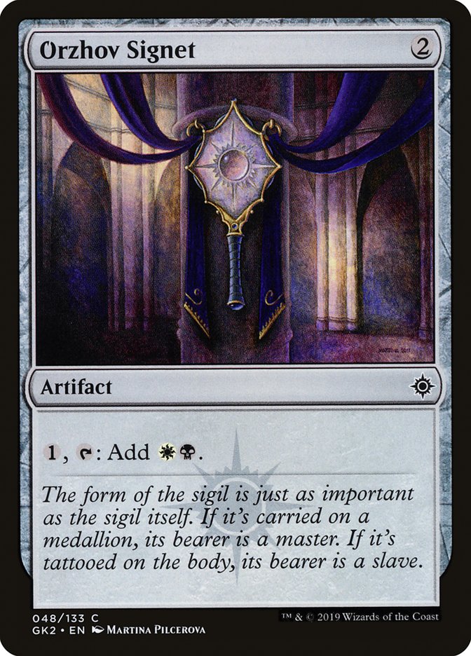 Orzhov Signet [Ravnica Allegiance Guild Kit] | Gate City Games LLC