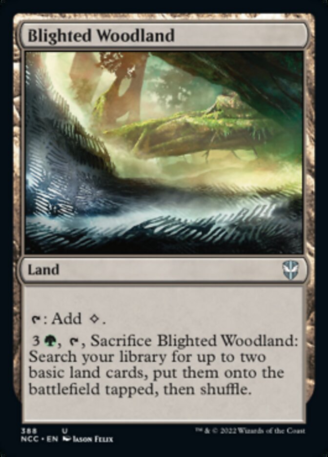 Blighted Woodland [Streets of New Capenna Commander] | Gate City Games LLC