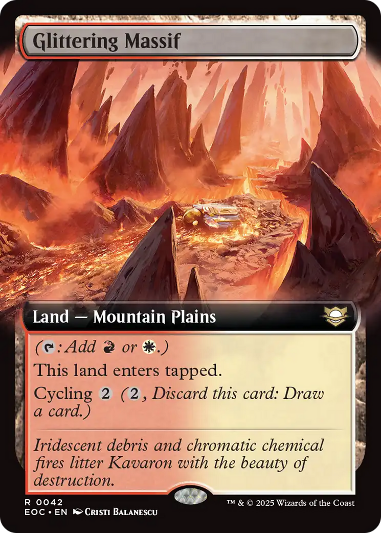 Glittering Massif (Extended Art) [Edge of Eternities Commander] | Gate City Games LLC