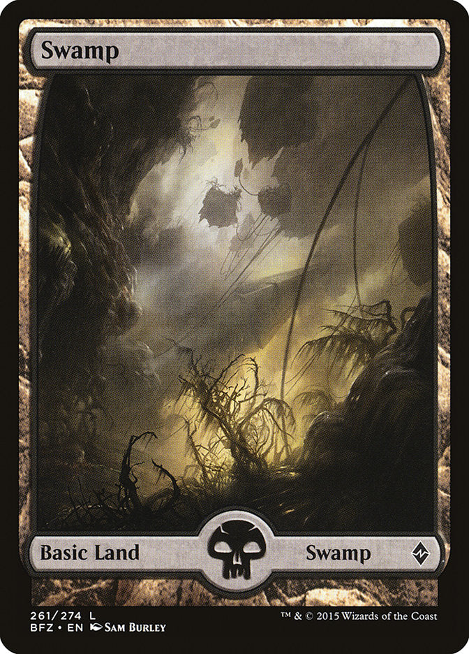 Swamp (261) (Full Art) [Battle for Zendikar] | Gate City Games LLC