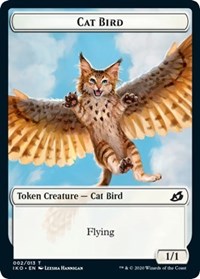 Cat Bird // Human Soldier (003) Double-Sided Token [Ikoria: Lair of Behemoths Tokens] | Gate City Games LLC