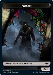 Zombie (008) // Spirit Cleric Double-Sided Token [Innistrad: Crimson Vow Tokens] | Gate City Games LLC