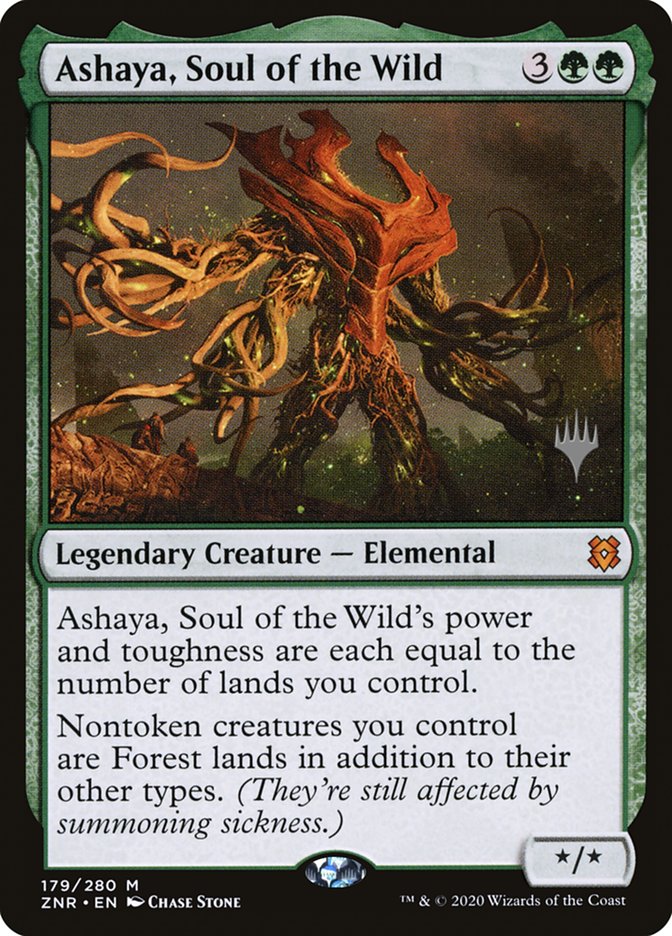 Ashaya, Soul of the Wild (Promo Pack) [Zendikar Rising Promos] | Gate City Games LLC