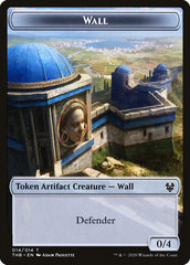 Human Soldier // Wall Double-Sided Token [Theros Beyond Death Tokens] | Gate City Games LLC