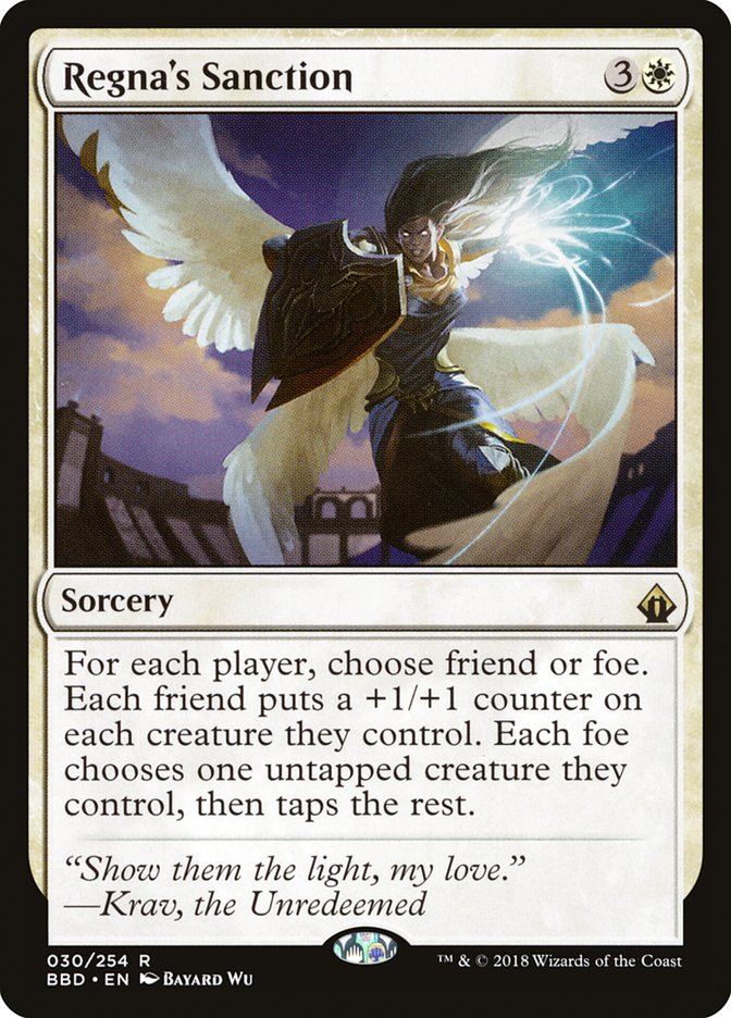 Regna's Sanction [Battlebond] | Gate City Games LLC