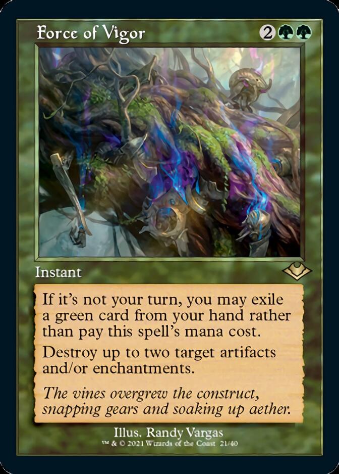 Force of Vigor (Retro) [Modern Horizons] | Gate City Games LLC