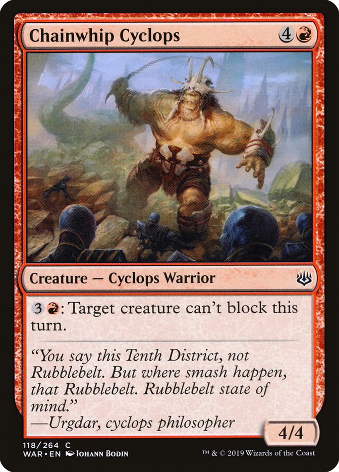 Chainwhip Cyclops [War of the Spark] | Gate City Games LLC