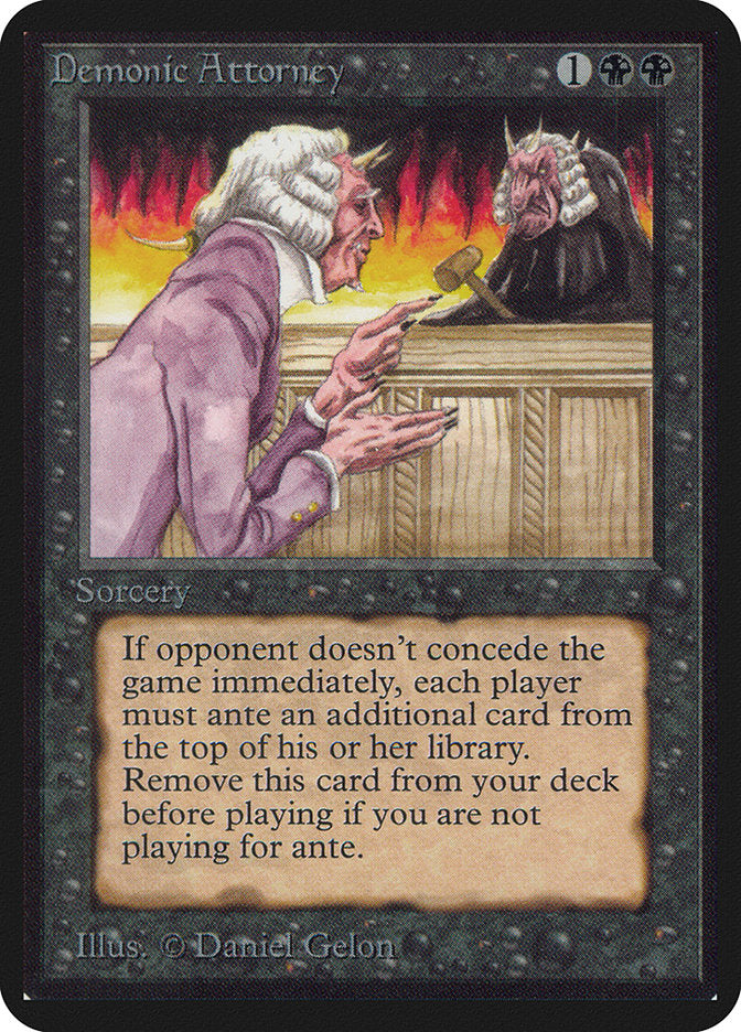 Demonic Attorney [Alpha Edition] | Gate City Games LLC