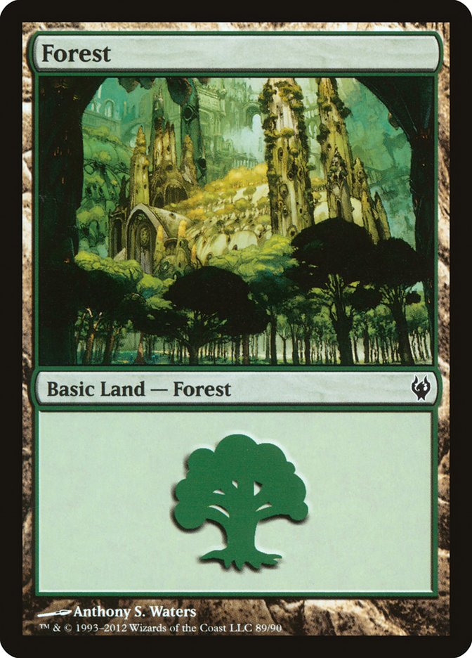 Forest (89) [Duel Decks: Izzet vs. Golgari] | Gate City Games LLC
