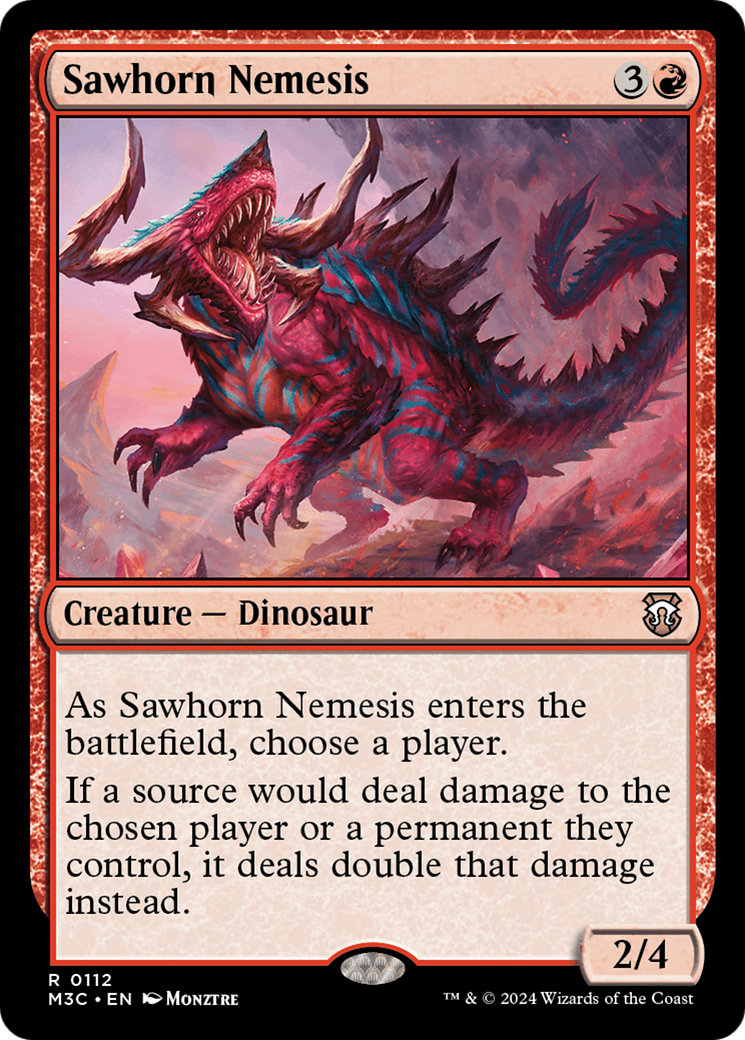 Sawhorn Nemesis [Modern Horizons 3 Commander] | Gate City Games LLC