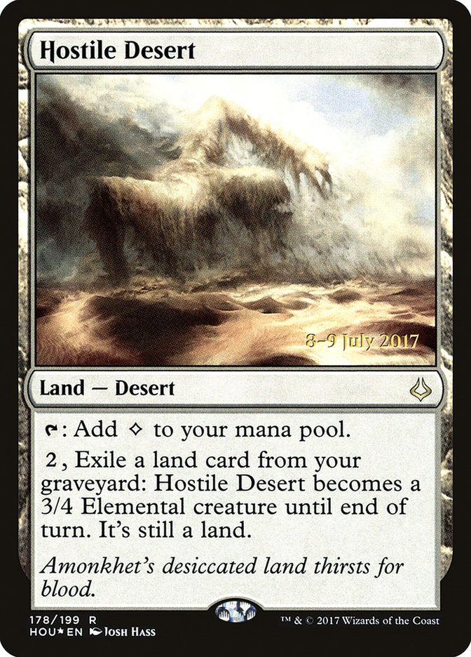 Hostile Desert [Hour of Devastation Prerelease Promos] | Gate City Games LLC