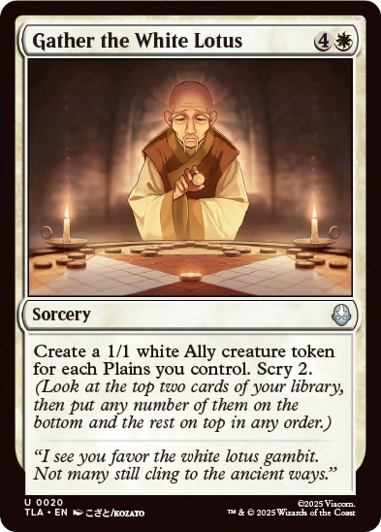 Gather the White Lotus [Avatar: The Last Airbender] | Gate City Games LLC