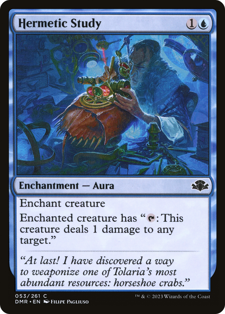 Hermetic Study [Dominaria Remastered] | Gate City Games LLC
