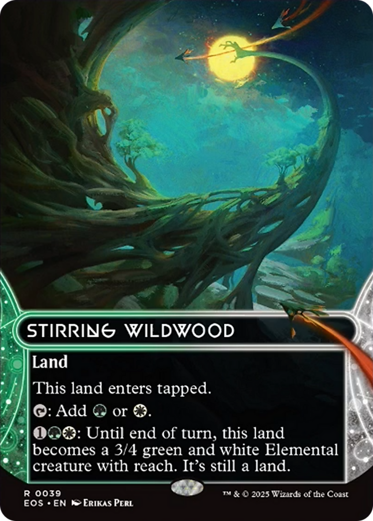 Stirring Wildwood (0039) (Borderless) [Edge of Eternities: Stellar Sights] | Gate City Games LLC