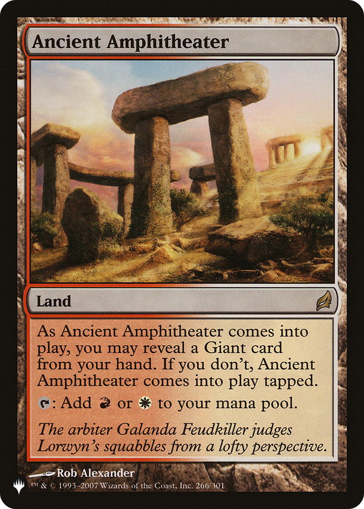 Ancient Amphitheater (LRW) [The List] | Gate City Games LLC