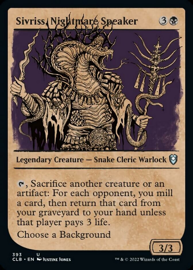 Sivriss, Nightmare Speaker (Showcase) [Commander Legends: Battle for Baldur's Gate] | Gate City Games LLC